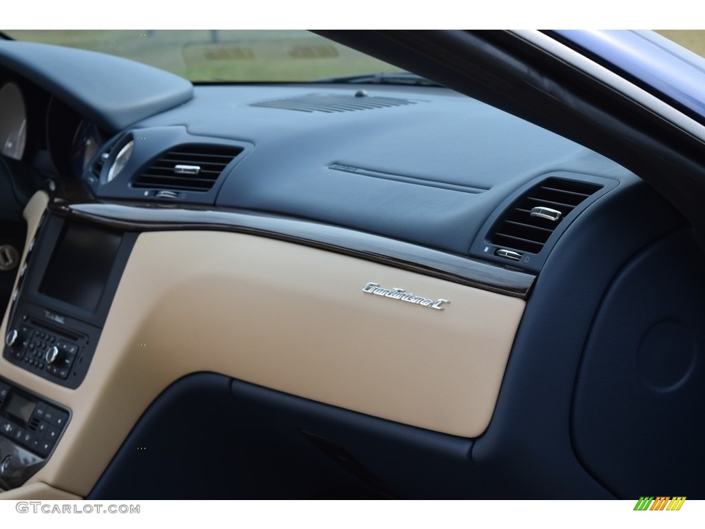 2014 GranTurismo Convertible GranCabrio - Blu Mediterraneo (Blue Metallic) / Sabbia photo #34