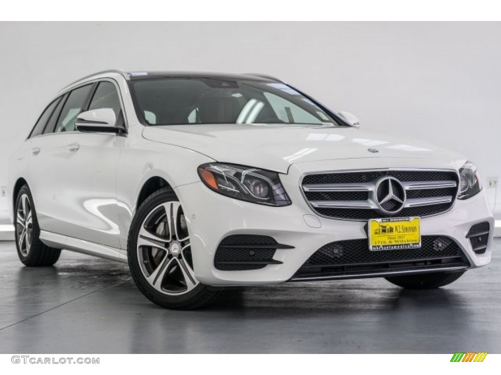 Polar White 2017 Mercedes-Benz E 400 4Matic Wagon Exterior Photo #119615673