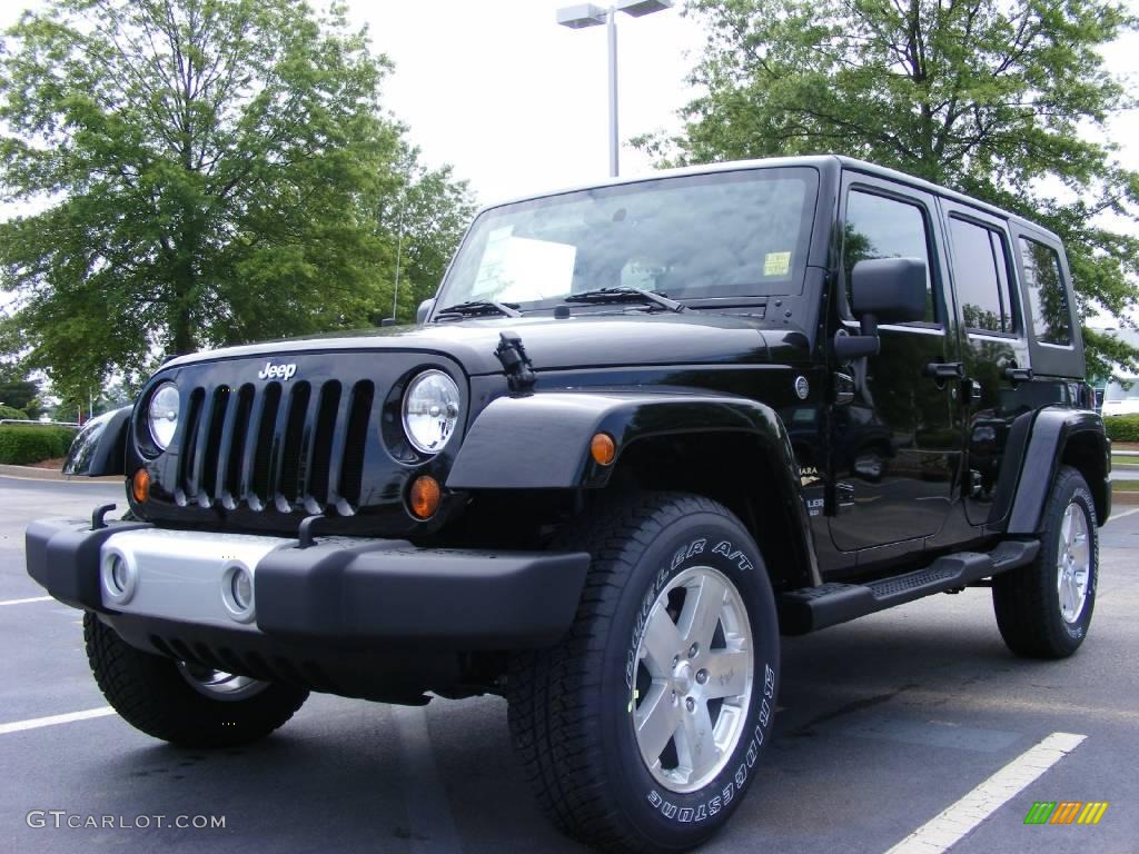 2009 Wrangler Unlimited Sahara 4x4 - Black / Dark Slate Gray/Medium Slate Gray photo #1