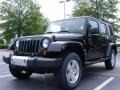 2009 Black Jeep Wrangler Unlimited Sahara 4x4  photo #1