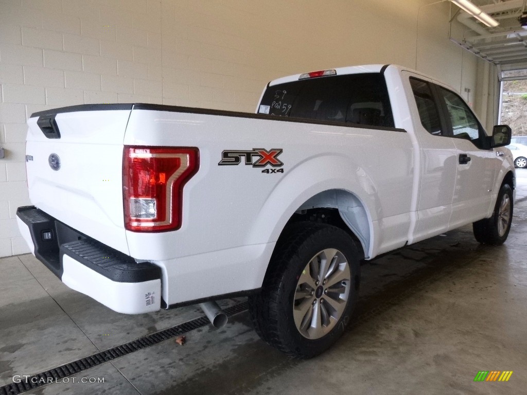 2017 F150 XL SuperCab 4x4 - Oxford White / Black photo #2