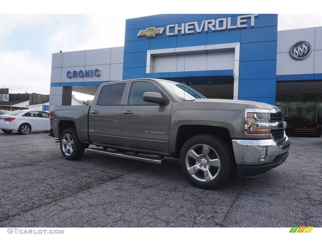 2017 Silverado 1500 LT Crew Cab - Pepperdust Metallic / Jet Black photo #1