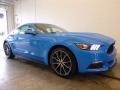 Grabber Blue 2017 Ford Mustang EcoBoost Premium Coupe