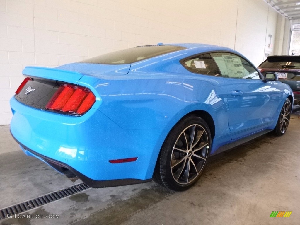 2017 Mustang EcoBoost Premium Coupe - Grabber Blue / Ebony photo #2