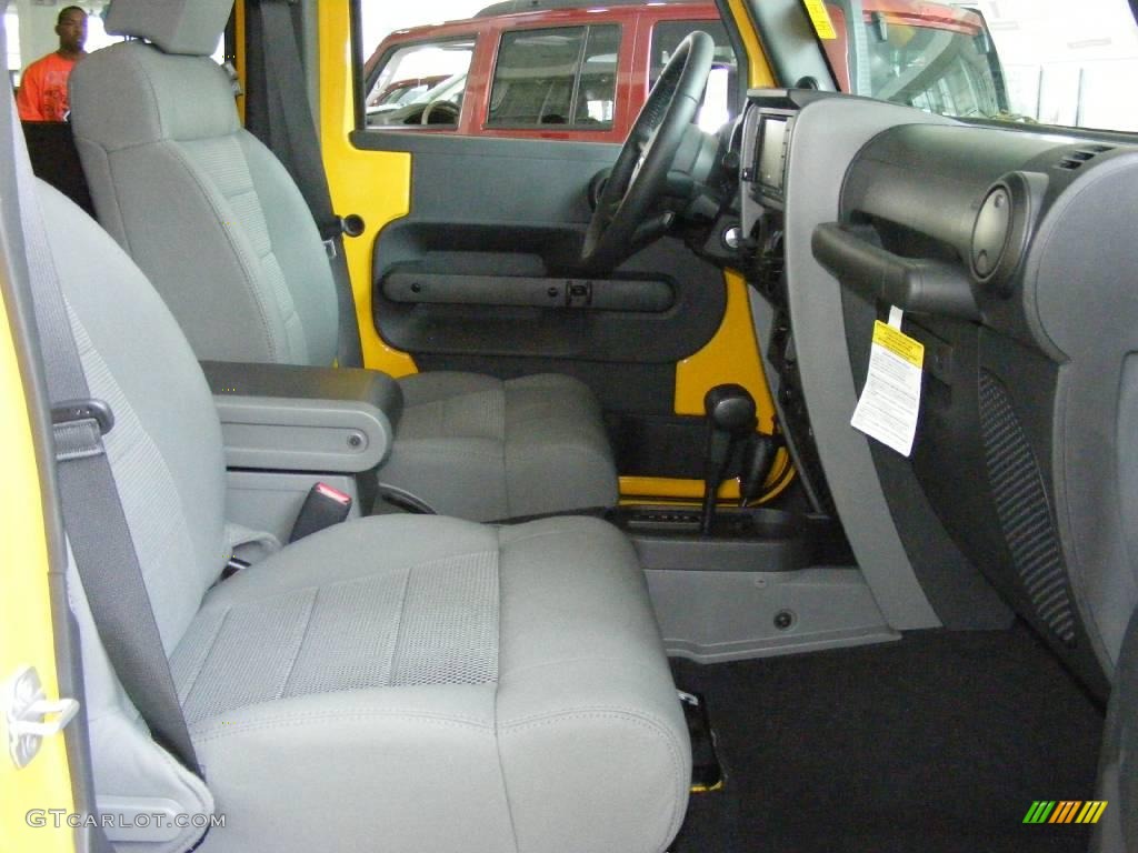 2009 Wrangler Unlimited Rubicon 4x4 - Detonator Yellow / Dark Slate Gray/Medium Slate Gray photo #10