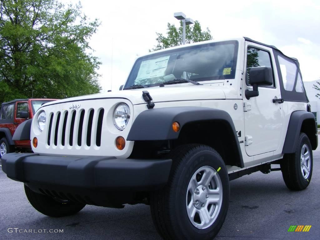 2009 Wrangler X 4x4 - Stone White / Dark Slate Gray/Medium Slate Gray photo #1