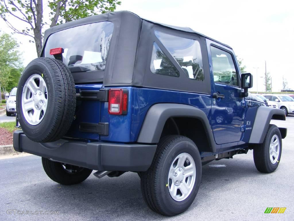 2009 Wrangler X 4x4 - Deep Water Blue Pearl Coat / Dark Slate Gray/Medium Slate Gray photo #3