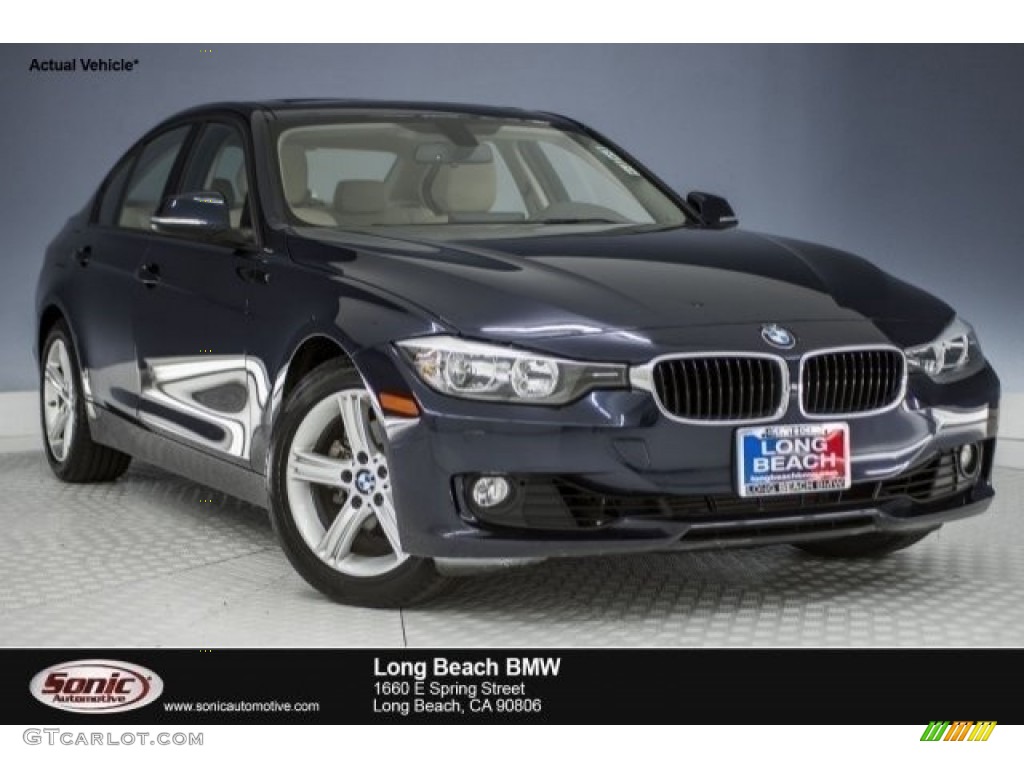 2014 3 Series 328d Sedan - Imperial Blue Metallic / Venetian Beige photo #1