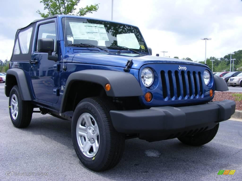 2009 Wrangler X 4x4 - Deep Water Blue Pearl Coat / Dark Slate Gray/Medium Slate Gray photo #4