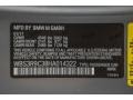 490: Nardo Grey 2017 BMW M4 Coupe Color Code