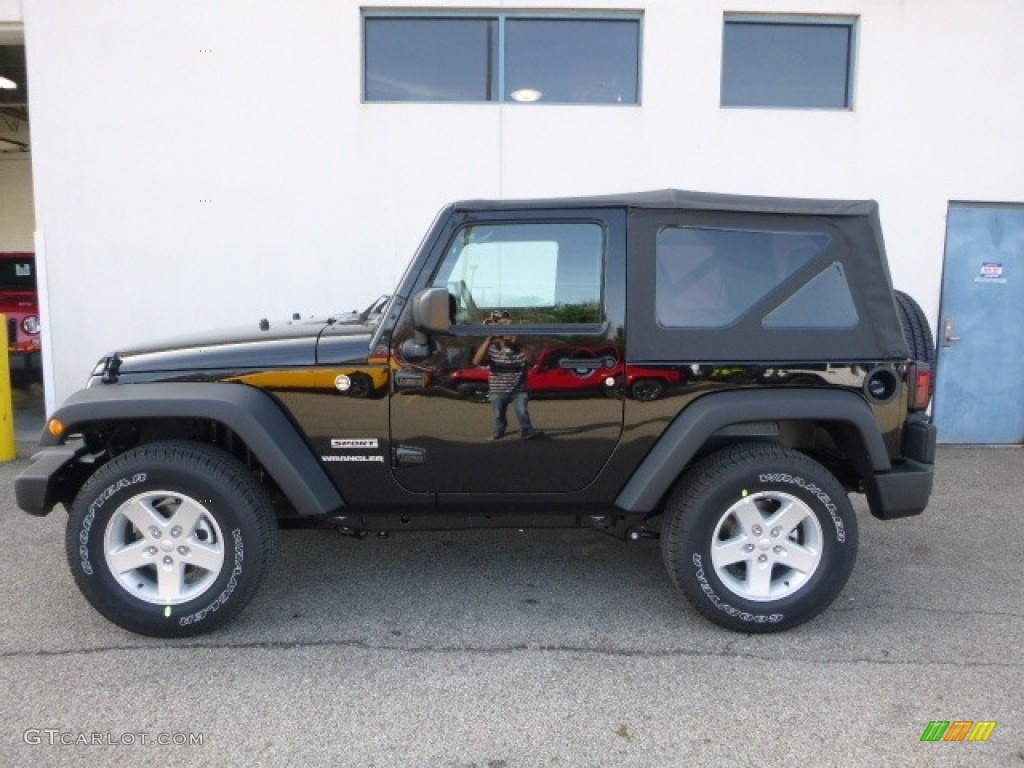 2017 Wrangler Sport 4x4 - Black / Black photo #3