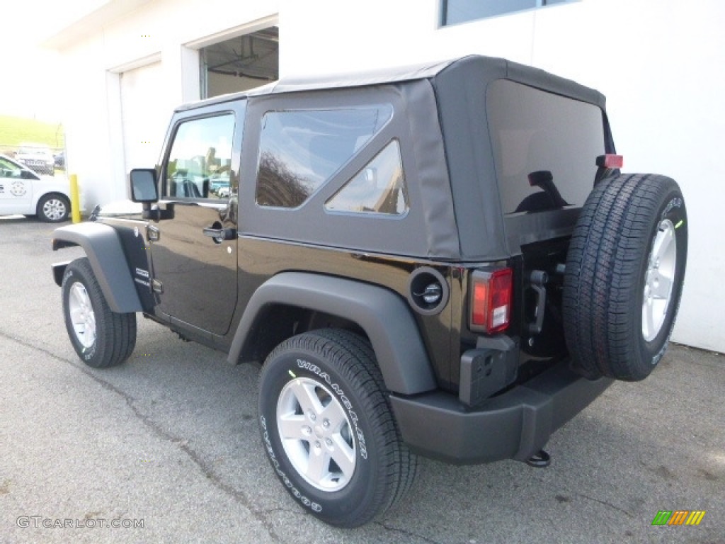 2017 Wrangler Sport 4x4 - Black / Black photo #4