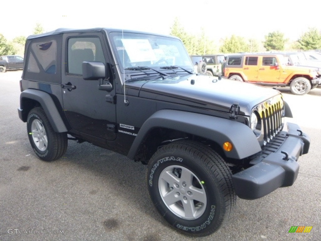 2017 Wrangler Sport 4x4 - Black / Black photo #7