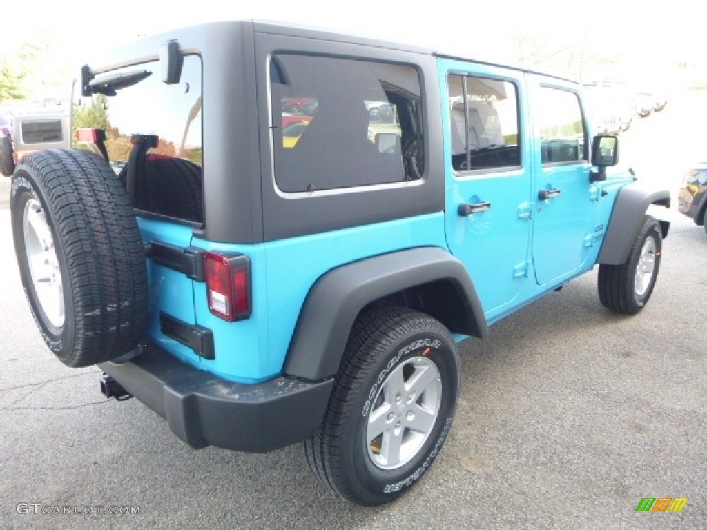 2017 Wrangler Unlimited Sport 4x4 - Chief Blue / Black photo #5