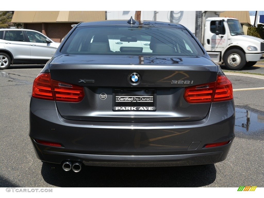 2014 3 Series 328i xDrive Sedan - Mineral Grey Metallic / Black photo #4