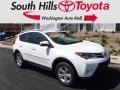 2014 Super White Toyota RAV4 XLE AWD  photo #1