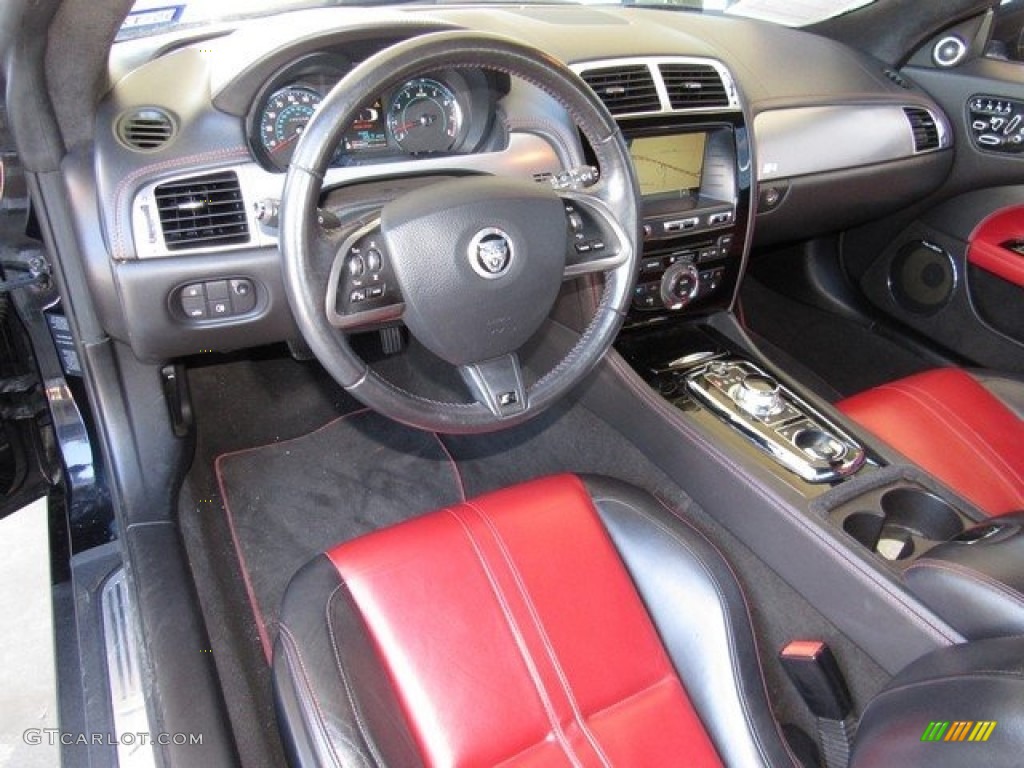 Red/Warm Charcoal Interior 2012 Jaguar XK XKR Convertible Photo #119630112