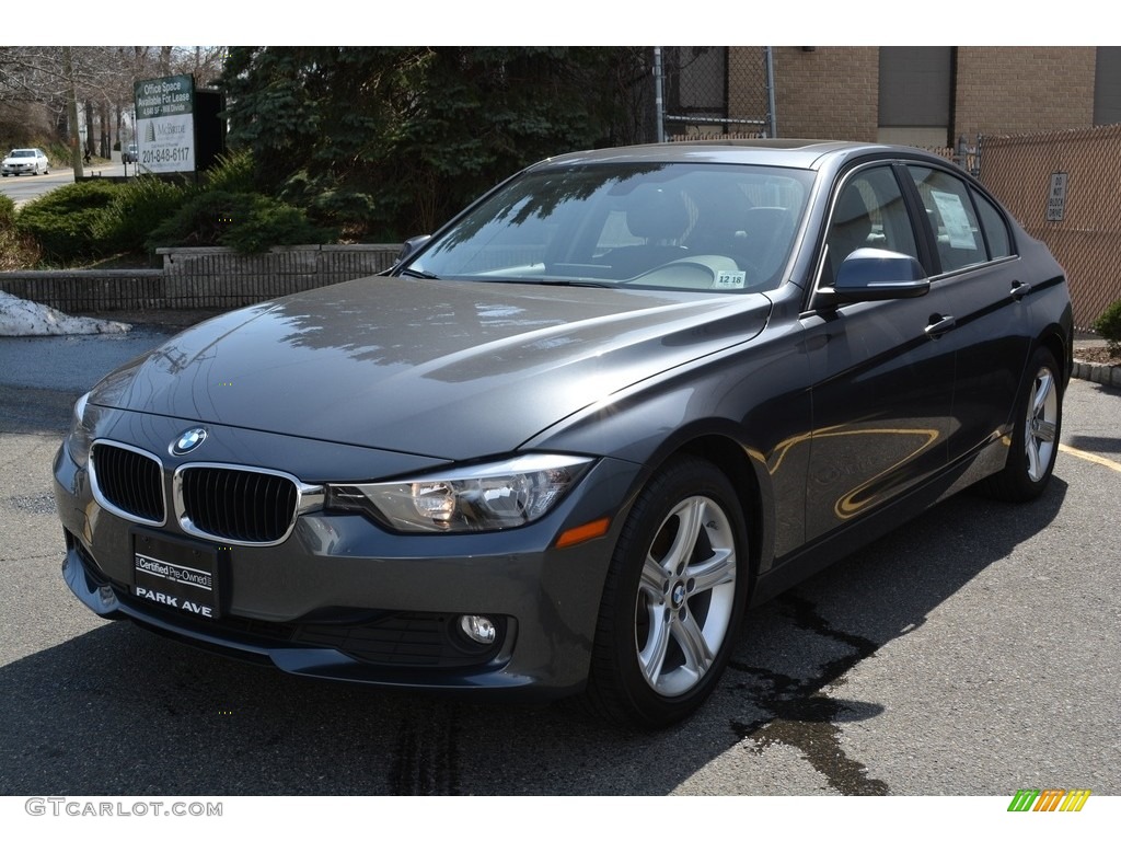 2014 3 Series 320i xDrive Sedan - Mineral Grey Metallic / Black photo #6