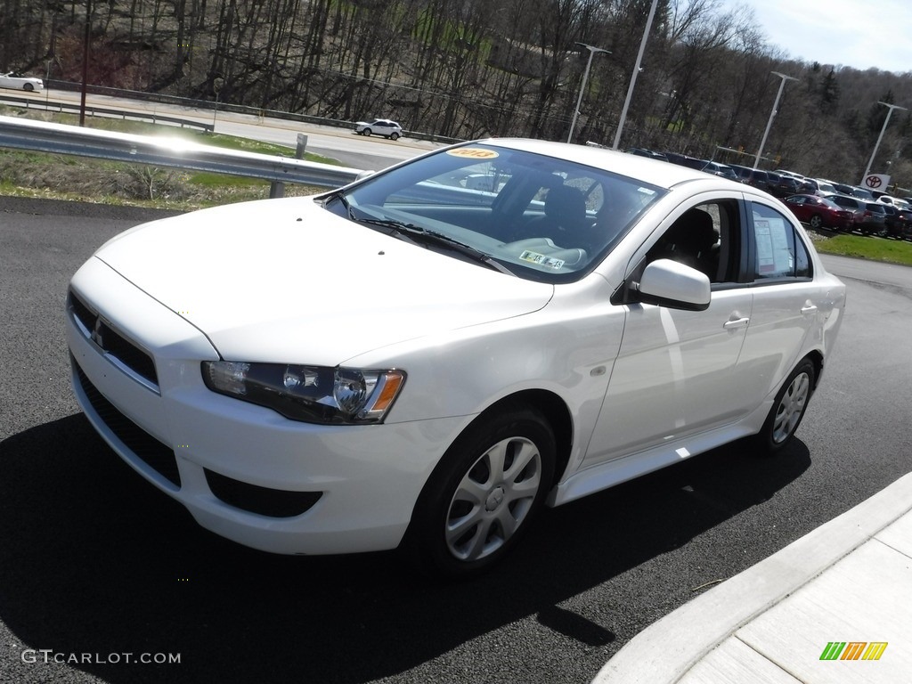 2013 Lancer ES - Wicked White Metallic / Black photo #5