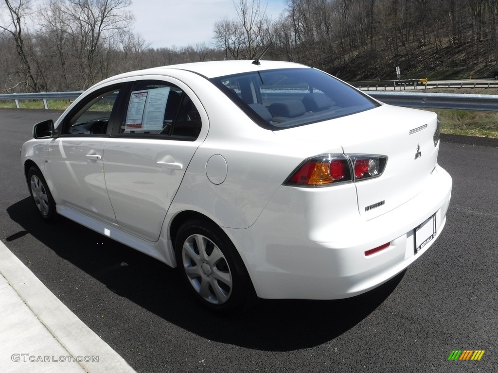 2013 Lancer ES - Wicked White Metallic / Black photo #7