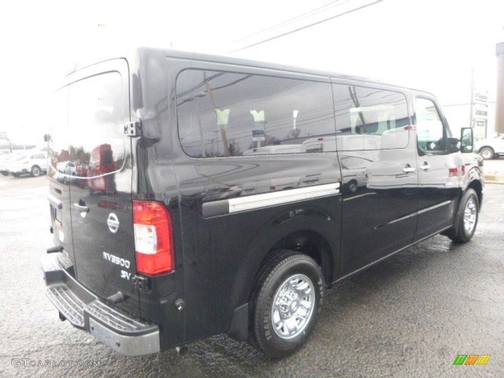 Super Black 2017 Nissan NV 3500 SV Passenger Exterior Photo #119633106
