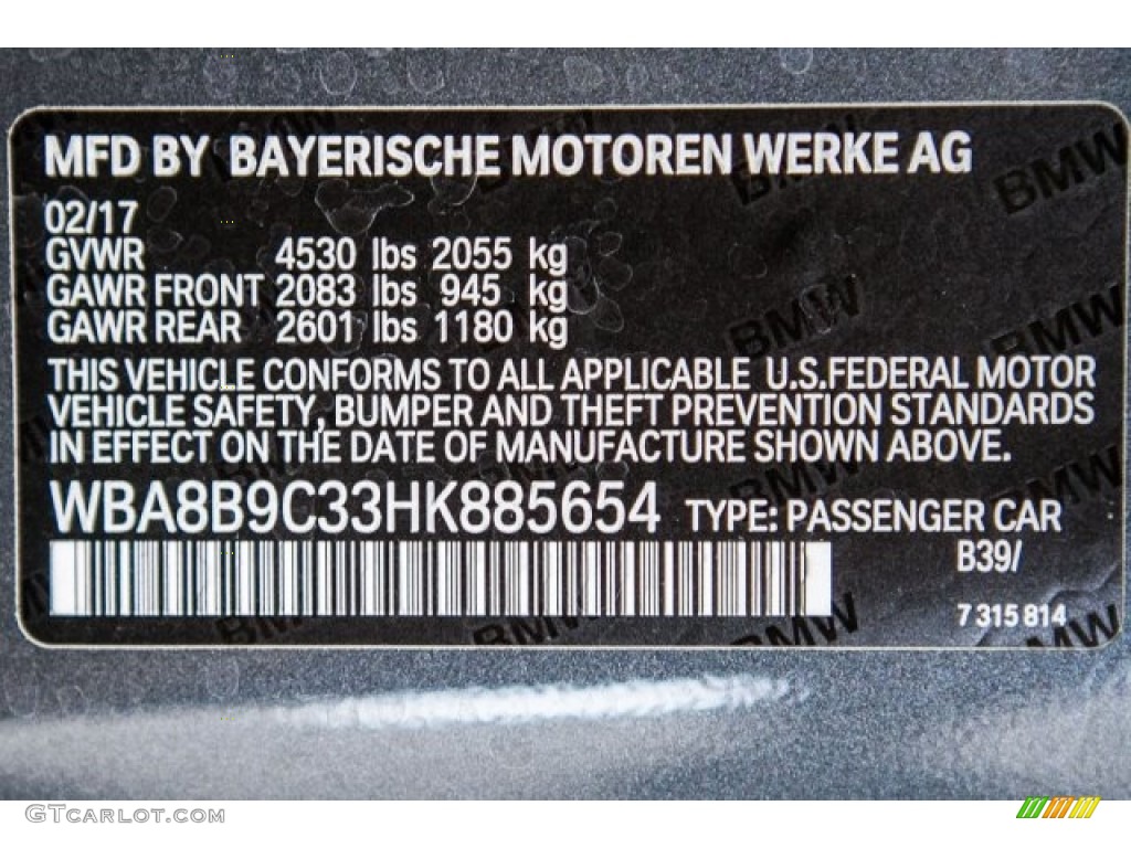 2017 3 Series 330i Sedan - Mineral Grey Metallic / Black photo #11