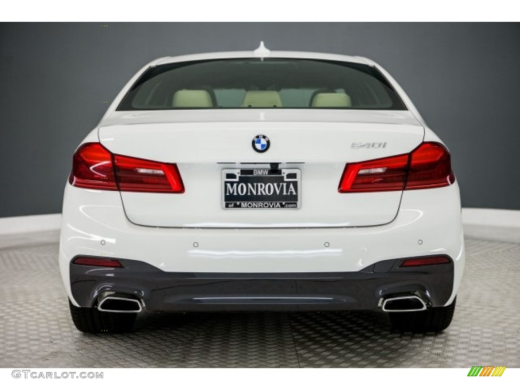 2017 5 Series 540i Sedan - Alpine White / Canberra Beige photo #4