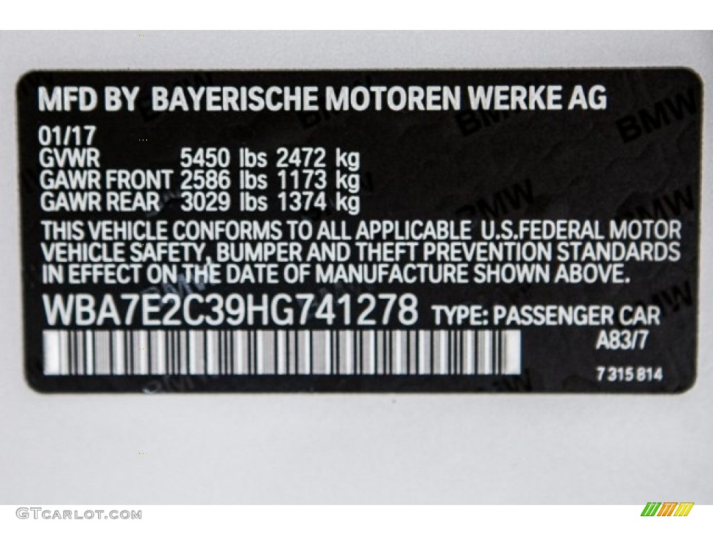2017 7 Series 740i Sedan - Glacier Silver Metallic / Black photo #11