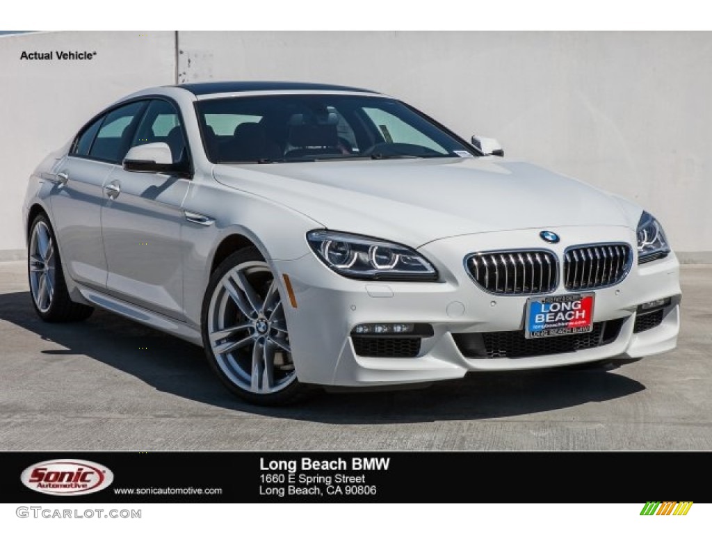 2017 6 Series 640i Gran Coupe - Alpine White / Vermilion Red photo #1