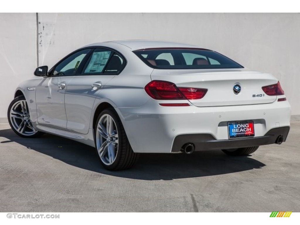 2017 6 Series 640i Gran Coupe - Alpine White / Vermilion Red photo #3