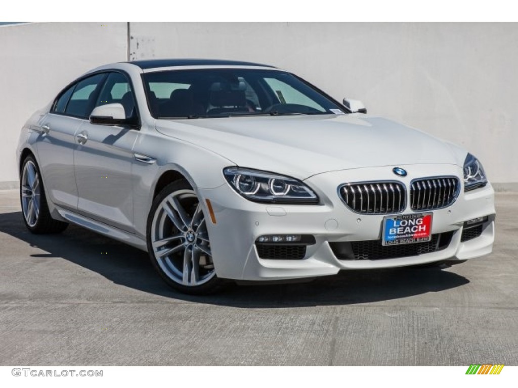 2017 6 Series 640i Gran Coupe - Alpine White / Vermilion Red photo #12