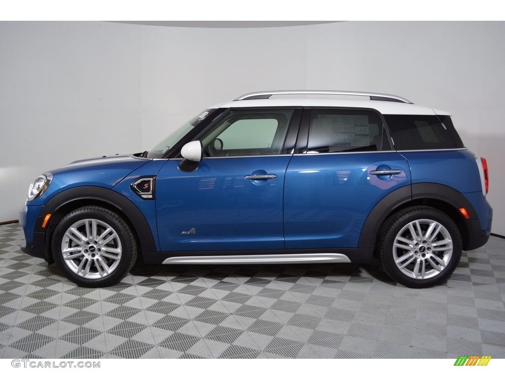 Island Blue Metallic 2017 Mini Countryman Cooper S ALL4 Exterior Photo #119637863