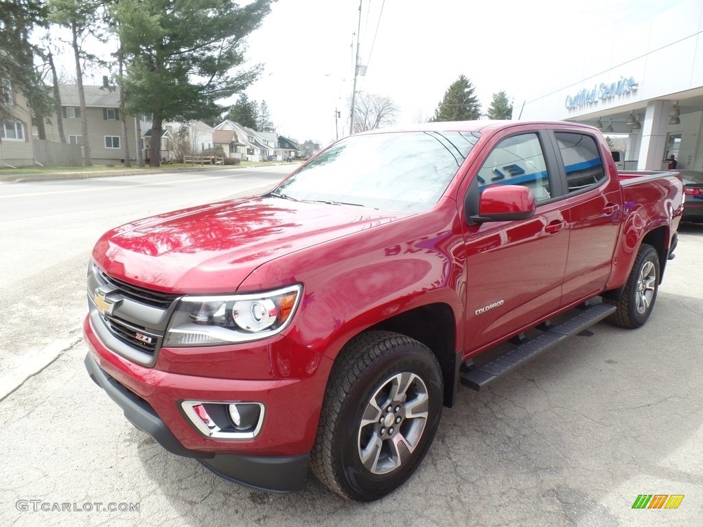 2017 Colorado Z71 Crew Cab 4x4 - Cajun Red Tintcoat / Jet Black photo #1