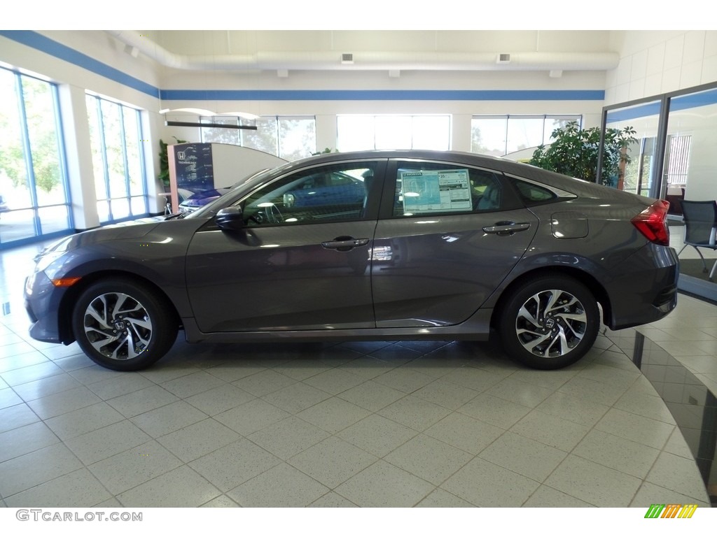 2017 Civic EX Sedan - Modern Steel Metallic / Gray photo #3