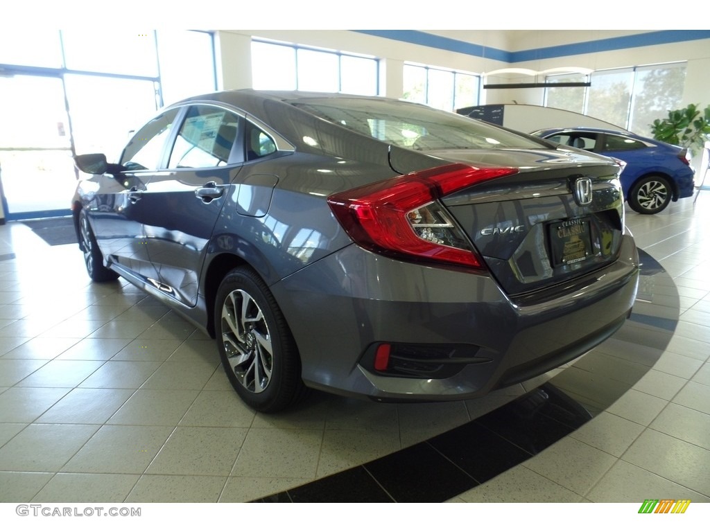 2017 Civic EX Sedan - Modern Steel Metallic / Gray photo #4