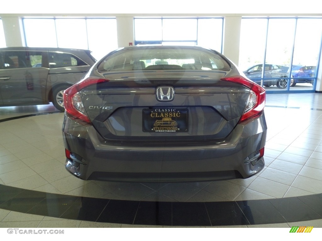 2017 Civic EX Sedan - Modern Steel Metallic / Gray photo #5