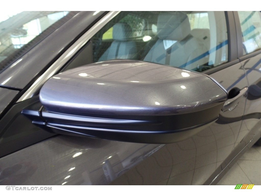 2017 Civic EX Sedan - Modern Steel Metallic / Gray photo #7