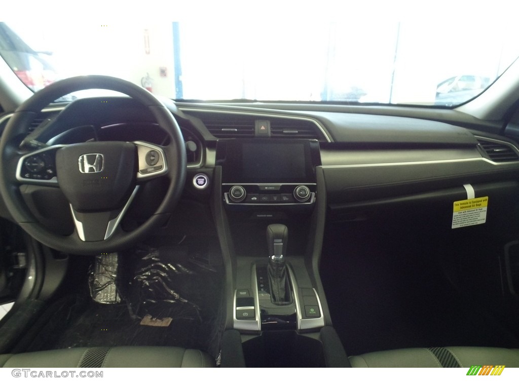 2017 Civic EX Sedan - Modern Steel Metallic / Gray photo #12