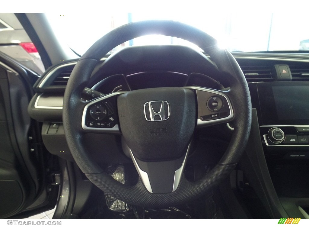 2017 Civic EX Sedan - Modern Steel Metallic / Gray photo #13