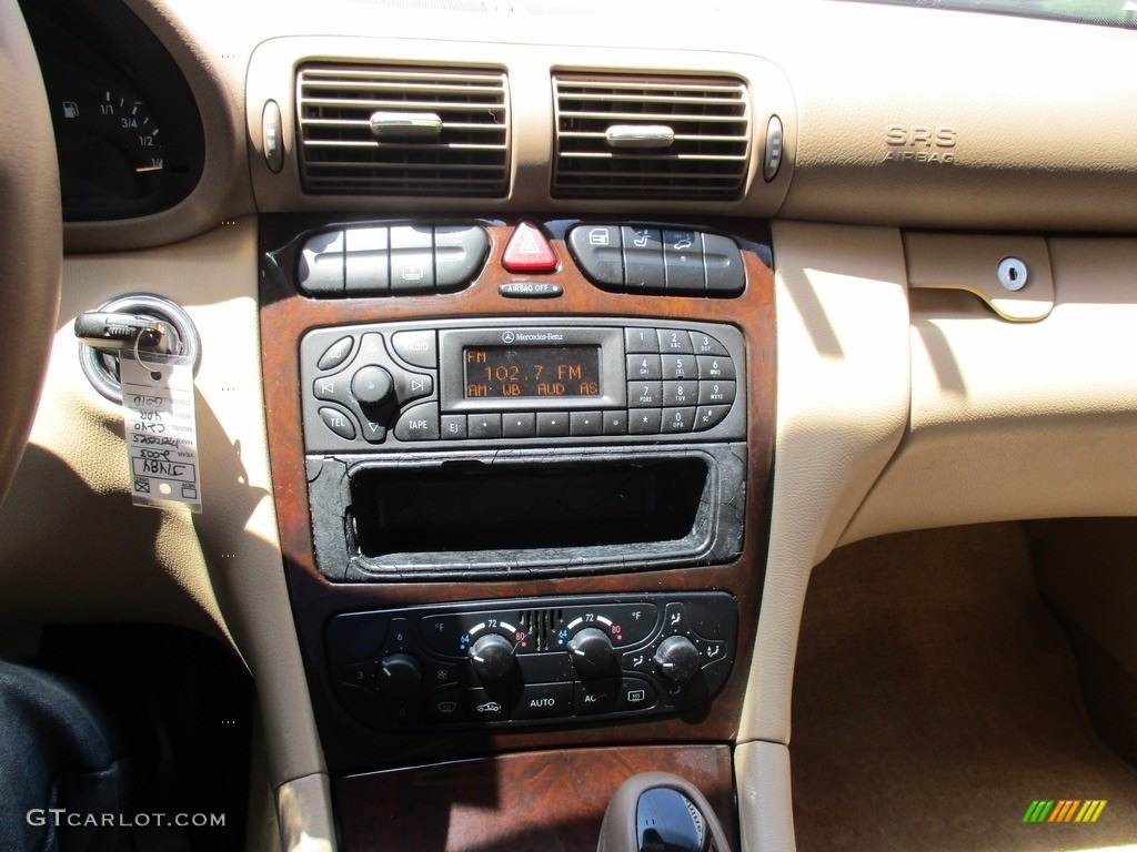 2003 C 240 Sedan - Desert Silver Metallic / Java photo #19