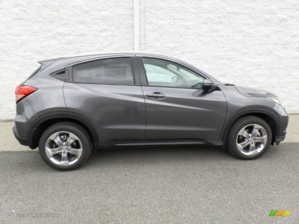 2017 HR-V EX-L AWD - Modern Steel Metallic / Black photo #2