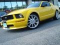 2006 Screaming Yellow Ford Mustang V6 Deluxe Coupe  photo #1