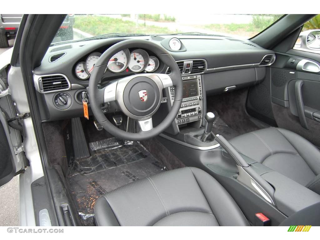 2008 911 Carrera S Cabriolet - Arctic Silver Metallic / Black photo #6