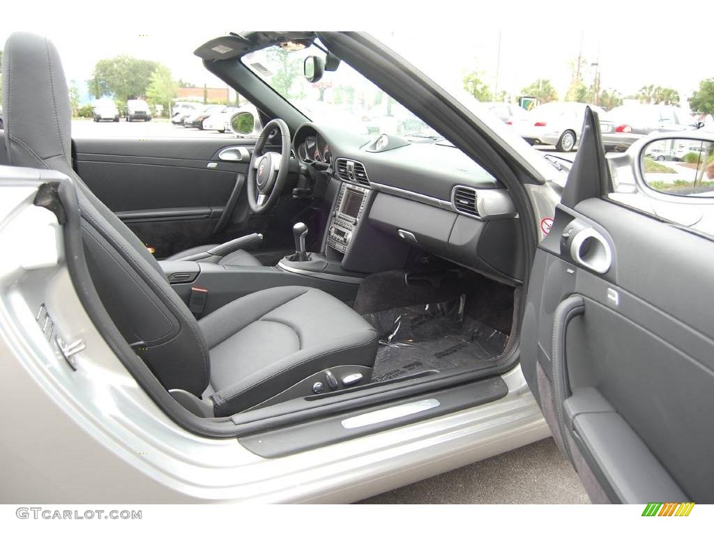 2008 911 Carrera S Cabriolet - Arctic Silver Metallic / Black photo #12