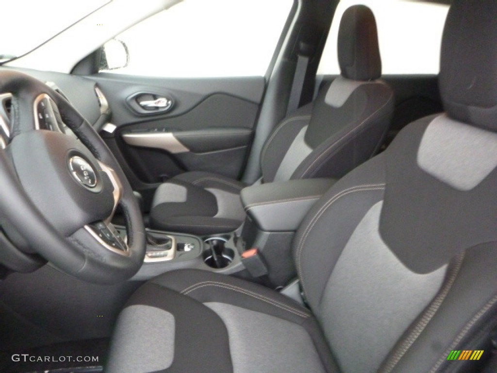 Black Interior 2017 Jeep Cherokee Sport 4x4 Photo #119643591