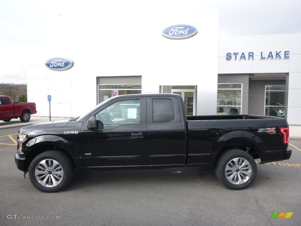 2017 F150 XL SuperCab 4x4 - Shadow Black / Black photo #9