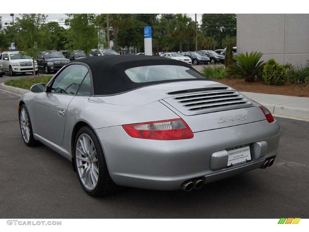 2008 911 Carrera S Cabriolet - Arctic Silver Metallic / Black photo #19
