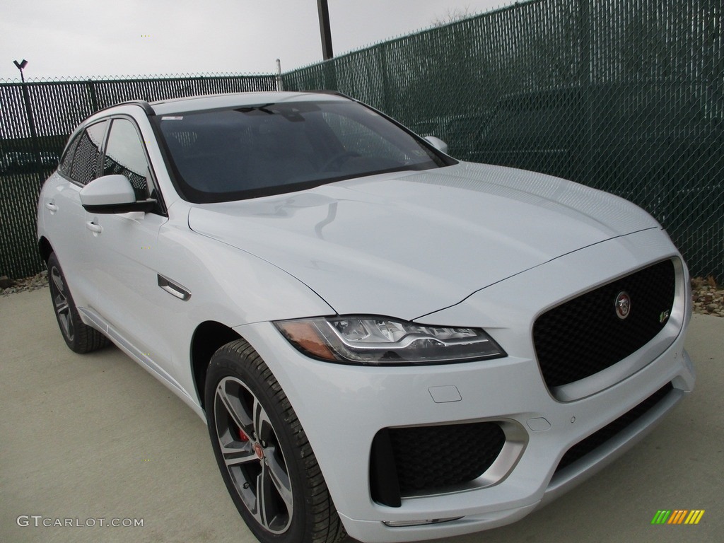 2017 F-PACE 35t AWD S - Glacier White / S Brogue/Light Oyster photo #6
