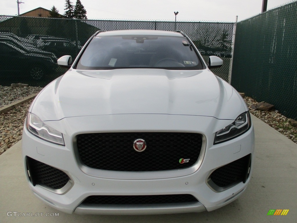 2017 F-PACE 35t AWD S - Glacier White / S Brogue/Light Oyster photo #7