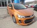 2017 Orange Burst Metallic Chevrolet Sonic LT Hatchback  photo #3